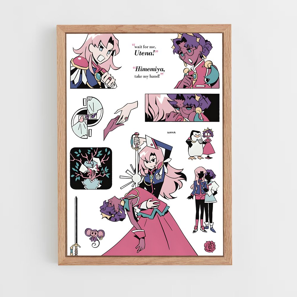 ap-revolutionary girl utena-2 cadre Bois clair