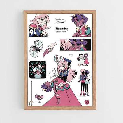 ap-revolutionary girl utena-2 cadre Bois clair