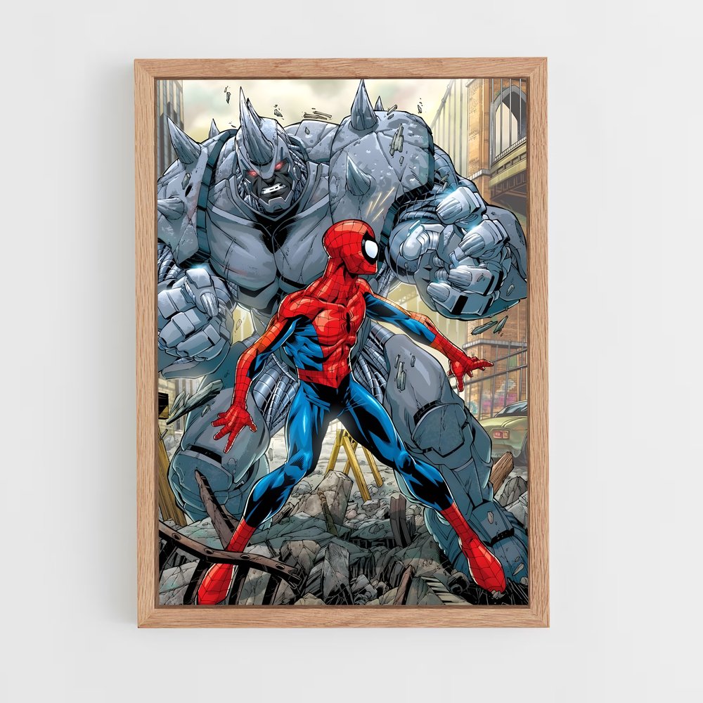 ap-rhino spider-man-1 cadre Bois clair