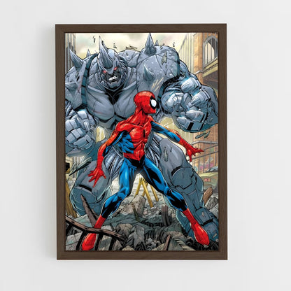 ap-rhino spider-man-1 cadre Bois foncé