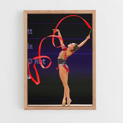 ap-ribbon rhythmic gymnastics-6 cadre Bois clair