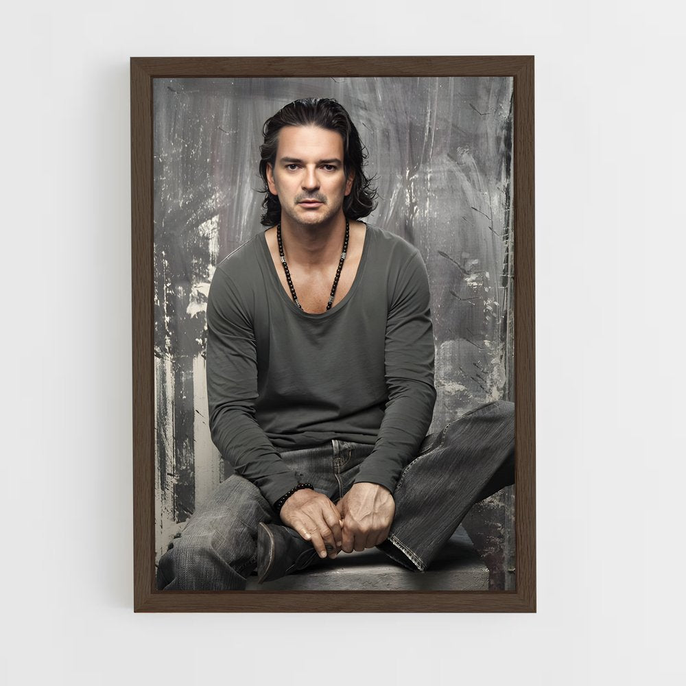 ap-ricardo arjona-5 cadre Bois foncé
