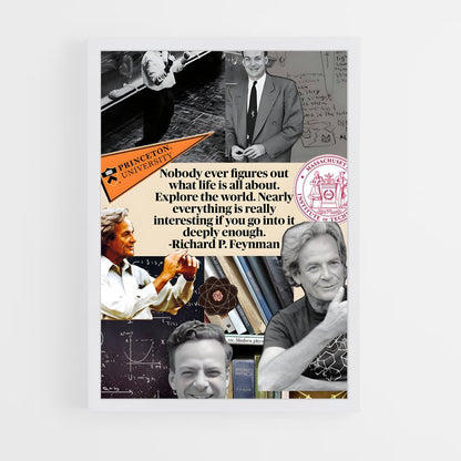 ap-richard feynman-2 cadre Blanc