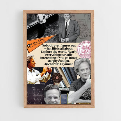ap-richard feynman-2 cadre Bois clair