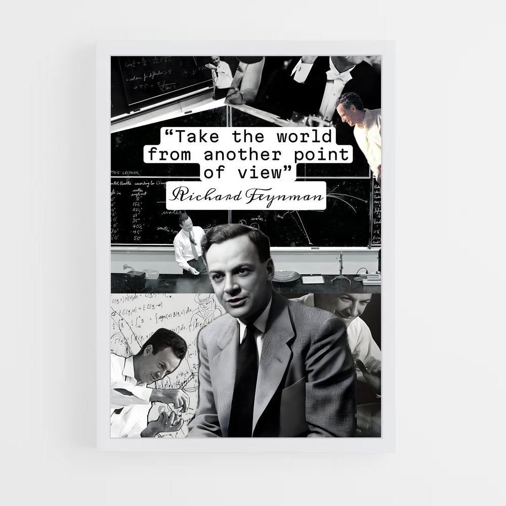 ap-richard feynman-4 cadre Blanc