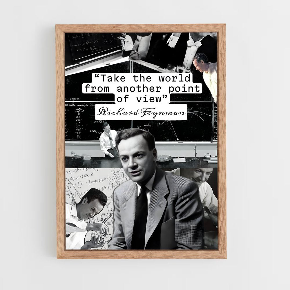ap-richard feynman-4 cadre Bois clair