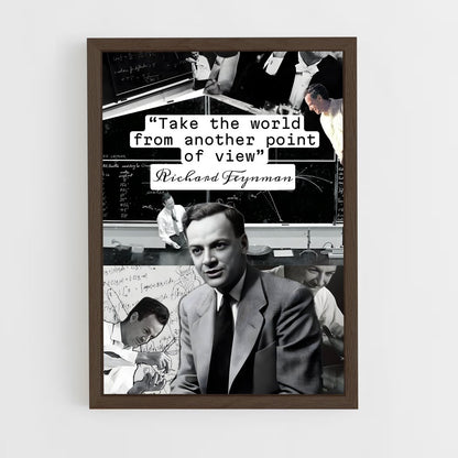 ap-richard feynman-4 cadre Bois foncé