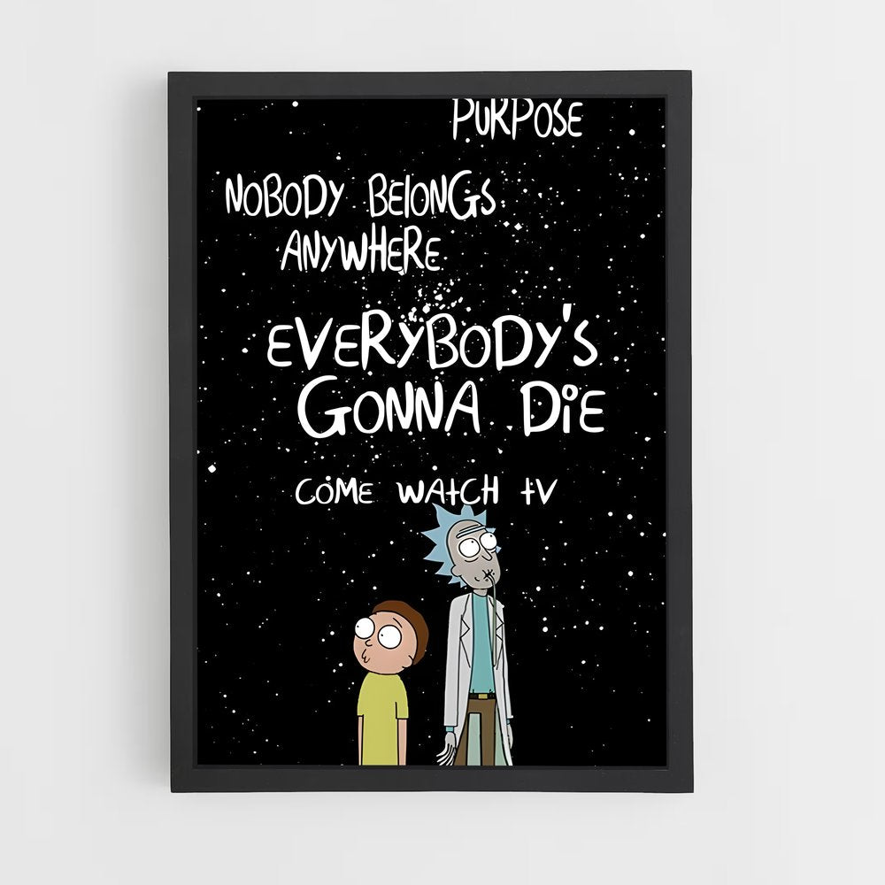 ap-rick and morty-2 cadre Noir