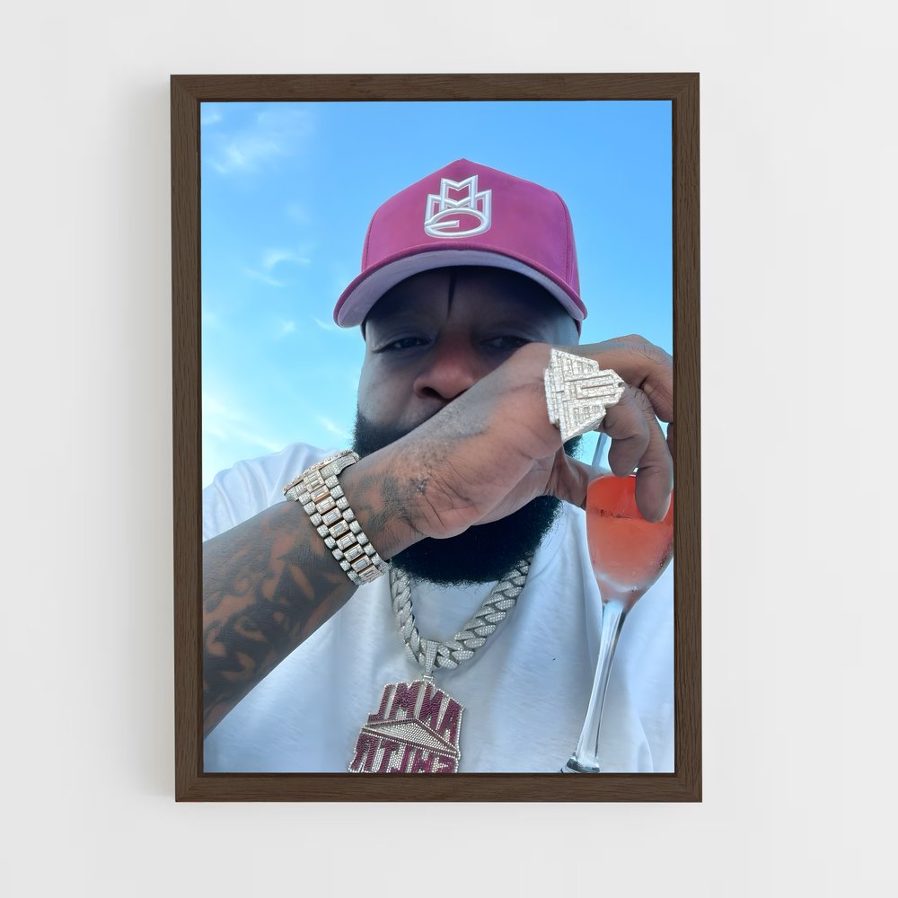 ap-rick ross-2 cadre Bois foncé