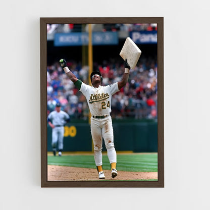 ap-rickey henderson-1 cadre Bois foncé