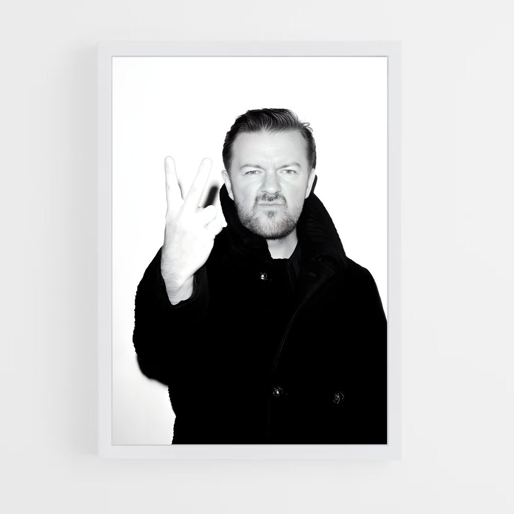 ap-ricky gervais-4 cadre Blanc