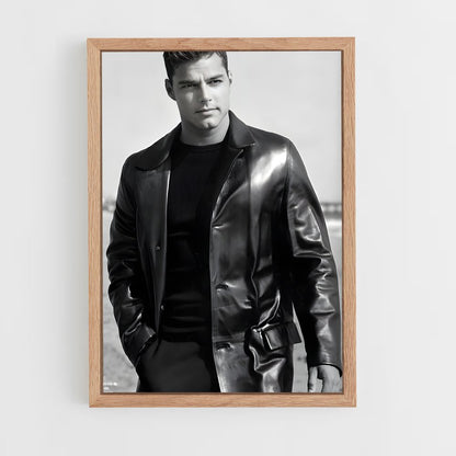 ap-ricky martin-7 cadre Bois clair