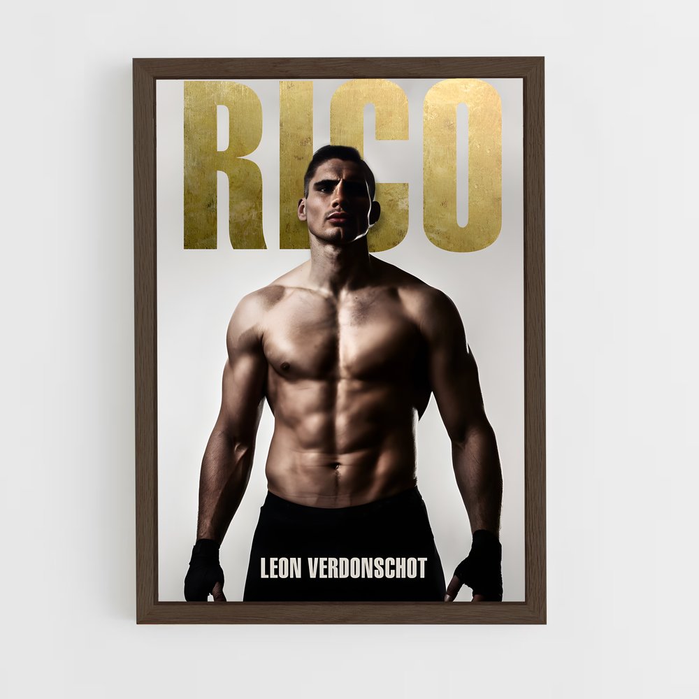 ap-rico verhoeven-5 cadre Bois foncé