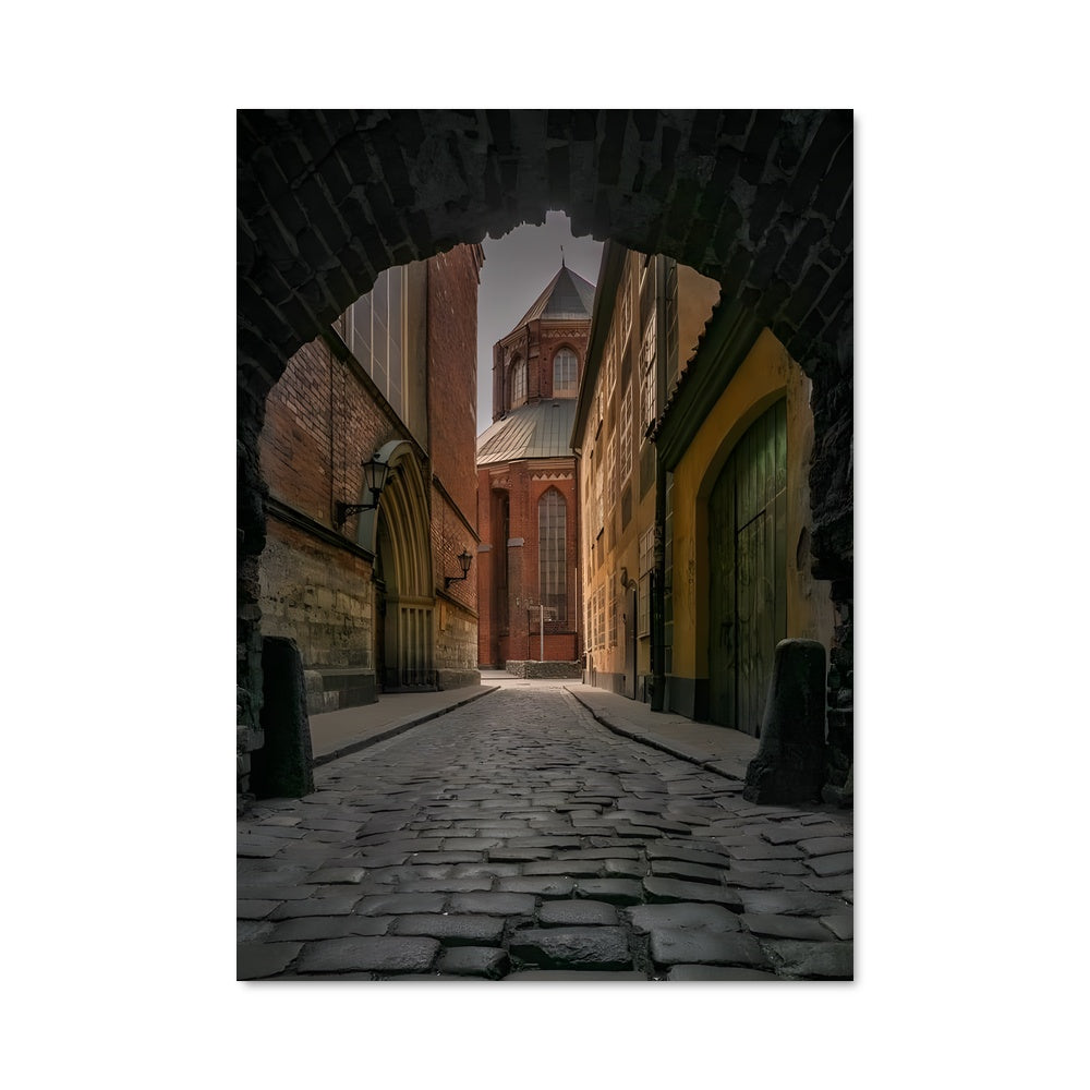 Poster Rue Étroite de Riga