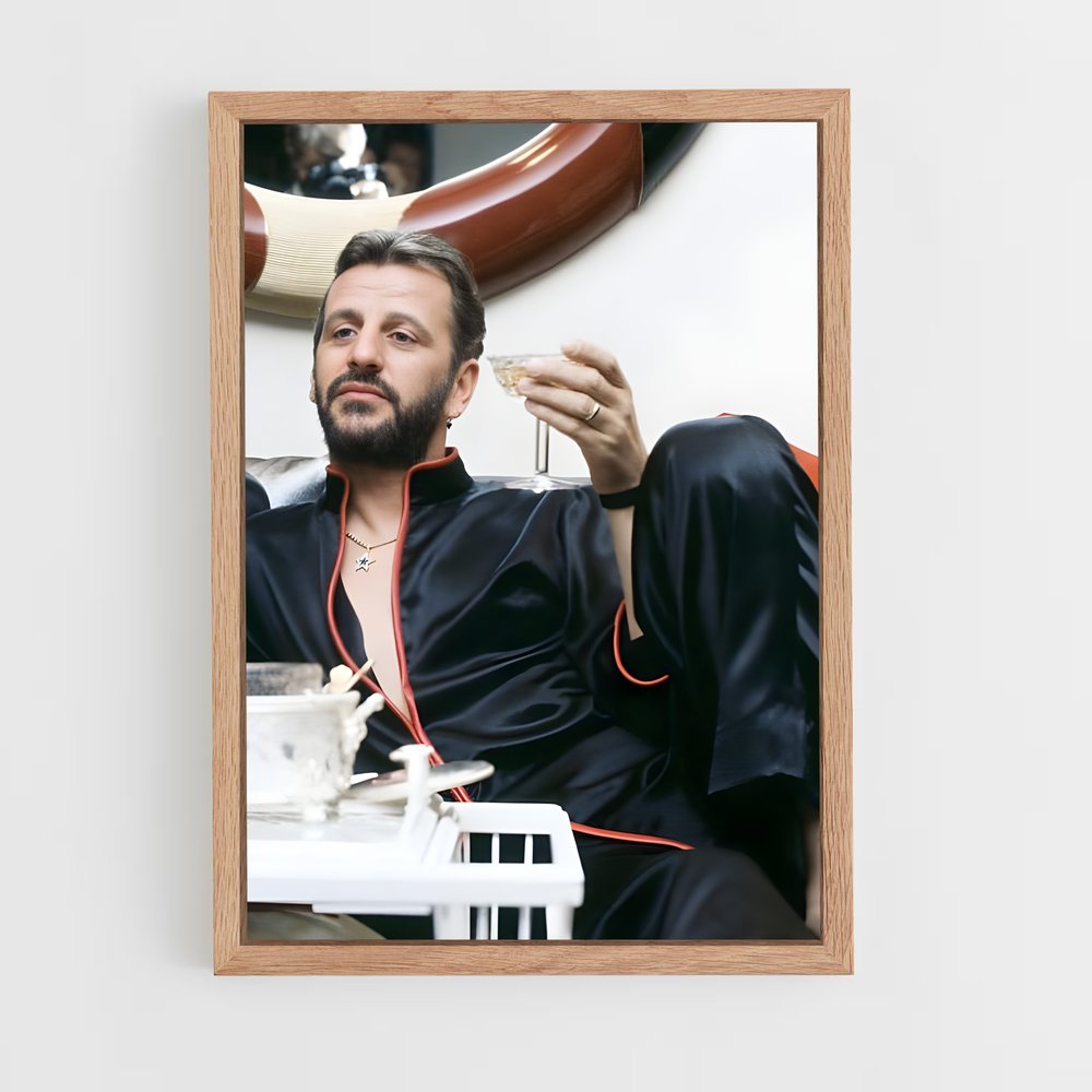 ap-ringo starr-1 cadre Bois clair