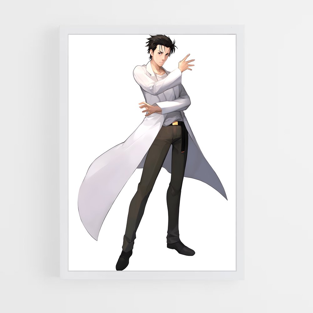 ap-rintaro okabe-2 cadre Blanc