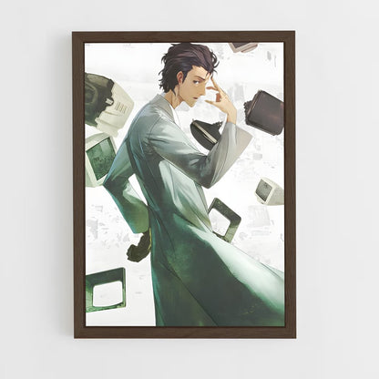 ap-rintaro okabe-3 cadre Bois foncé