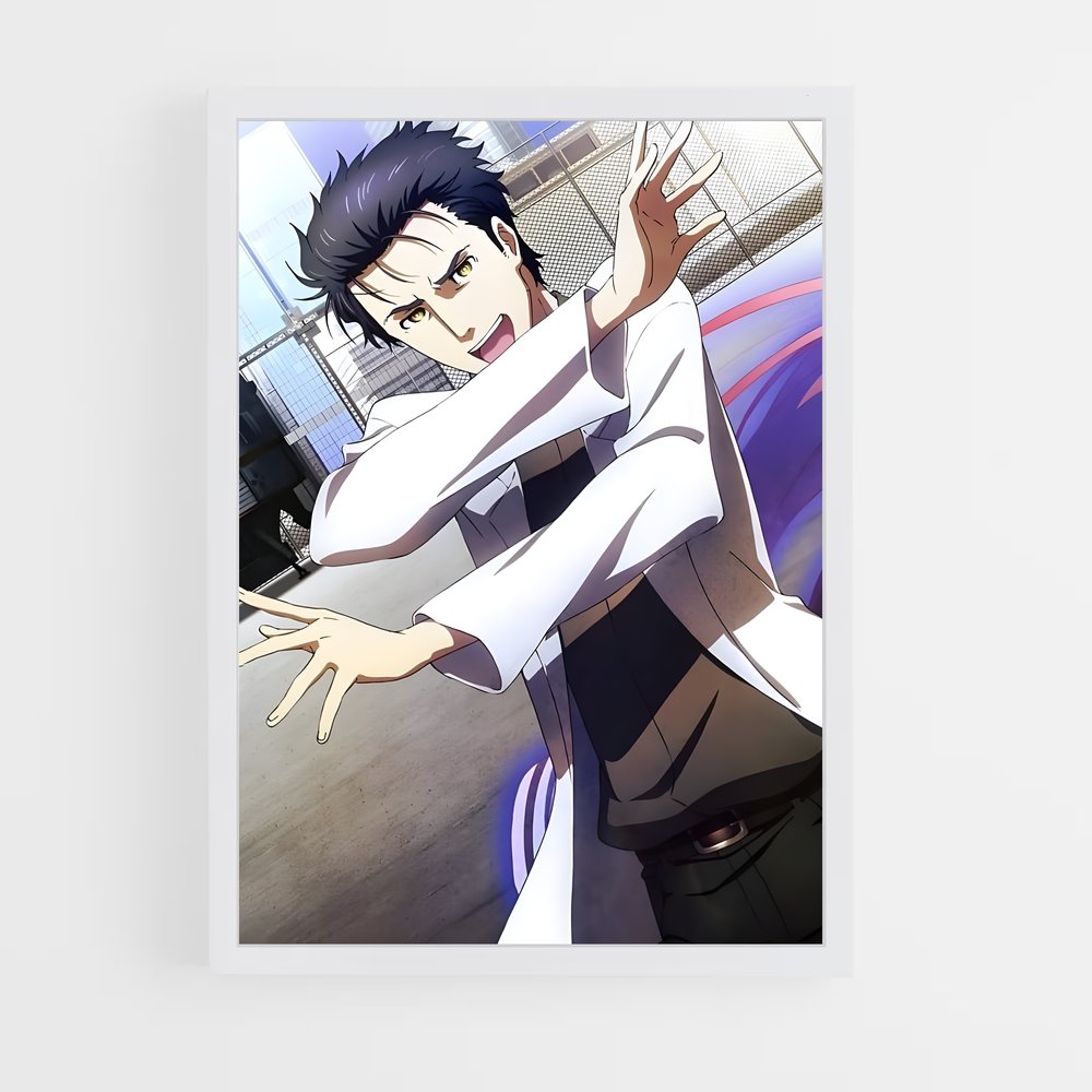 ap-rintaro okabe-4 cadre Blanc