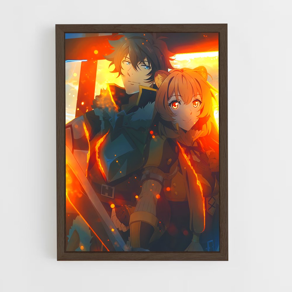 ap-rising of the shield hero-1 cadre Bois foncé
