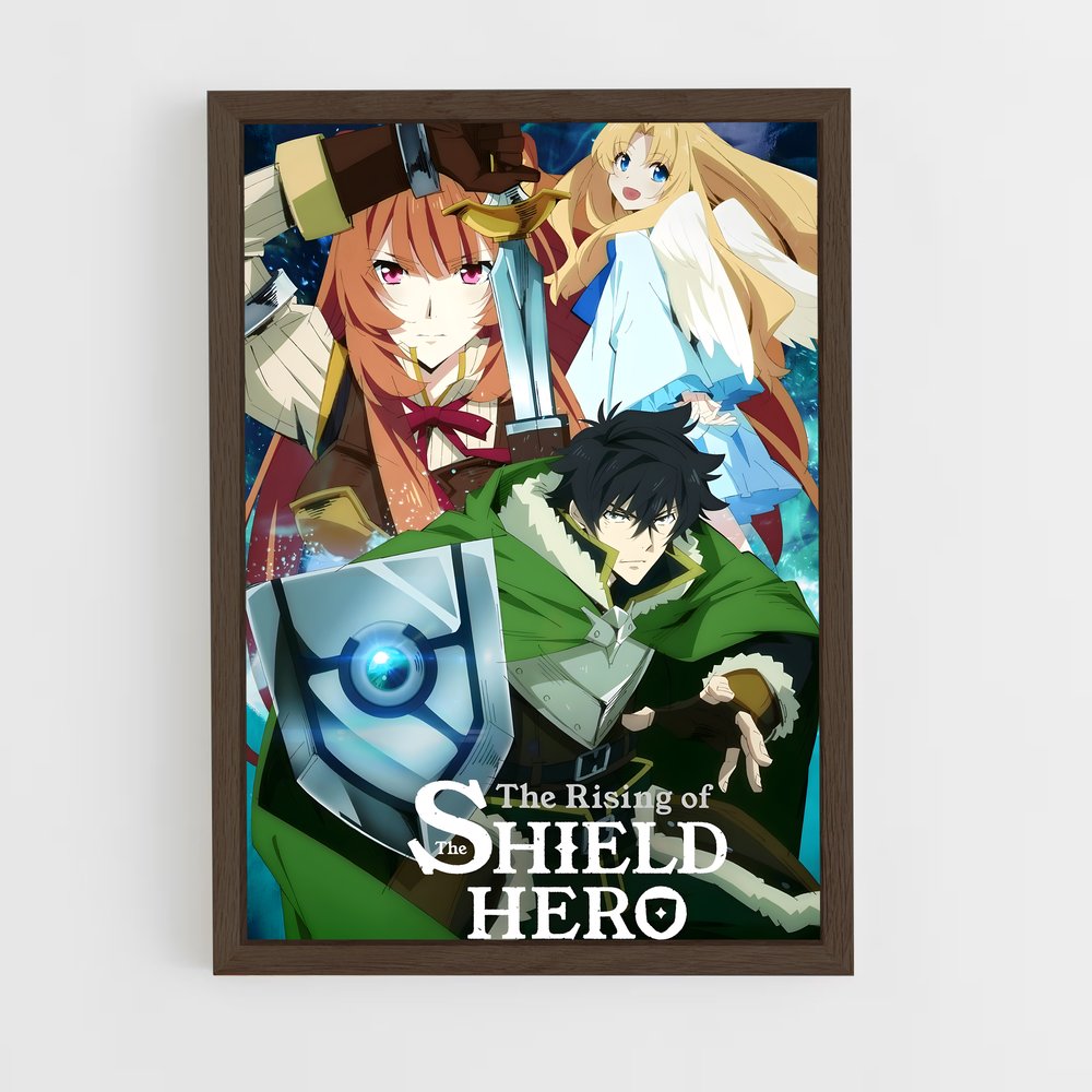 ap-rising of the shield hero-3 cadre Bois foncé