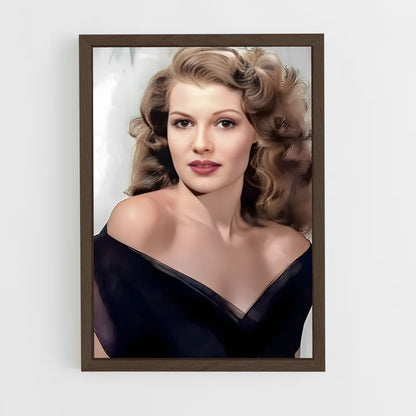 ap-rita hayworth-4 cadre Bois foncé