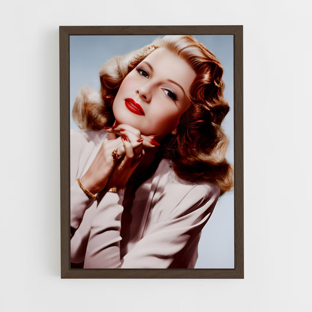 ap-rita hayworth-7 cadre Bois foncé
