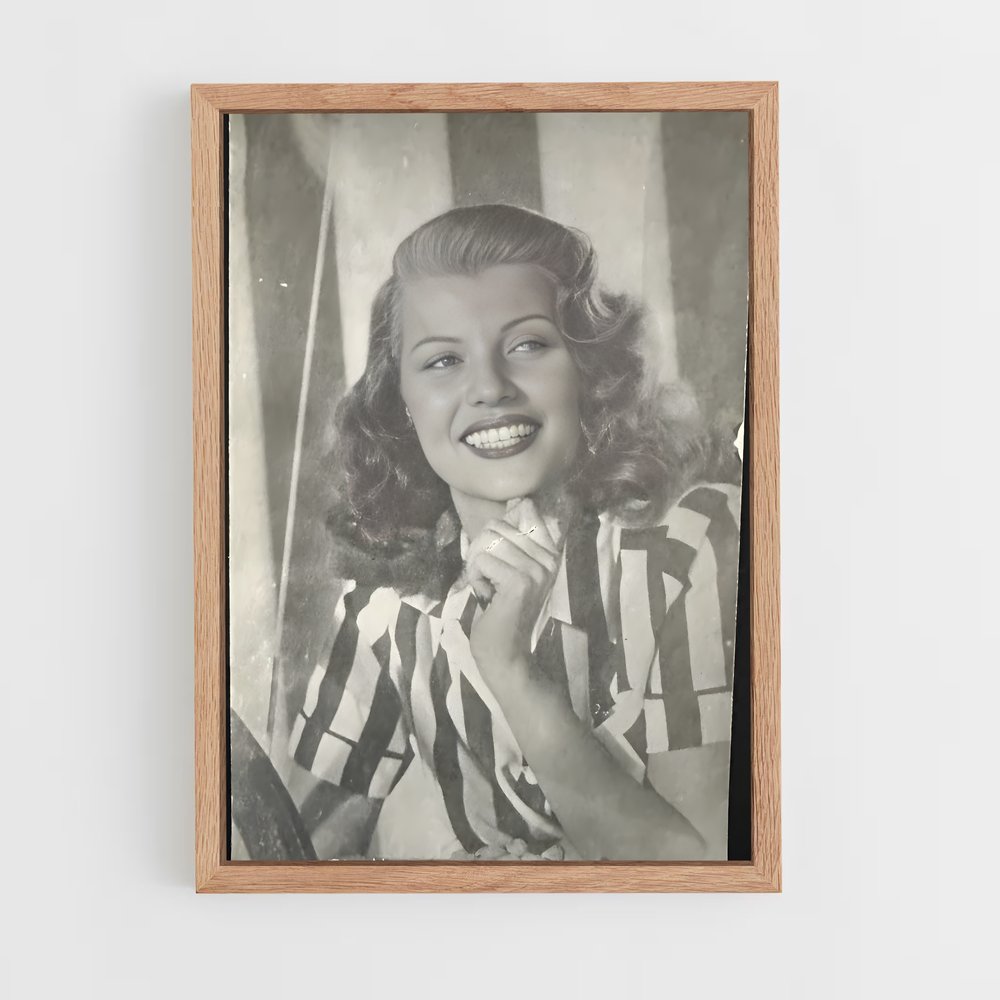 ap-rita hayworth-8 cadre Bois clair
