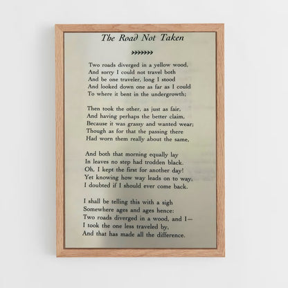 ap-robert frost-1 cadre Bois clair