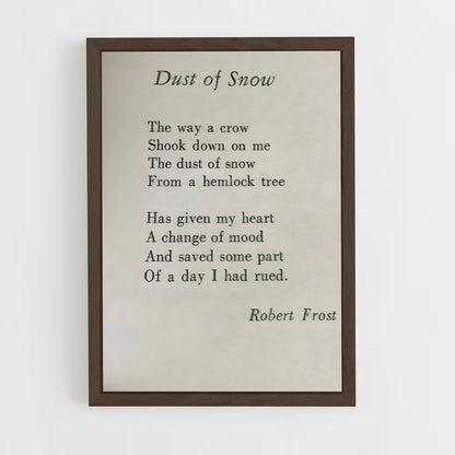 ap-robert frost-3 cadre Bois foncé