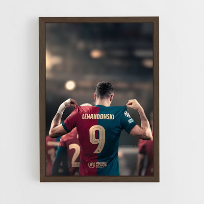 ap-robert lewandowski-5 cadre Bois foncé