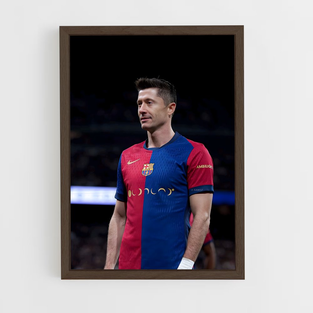 ap-robert lewandowski-6 cadre Bois foncé
