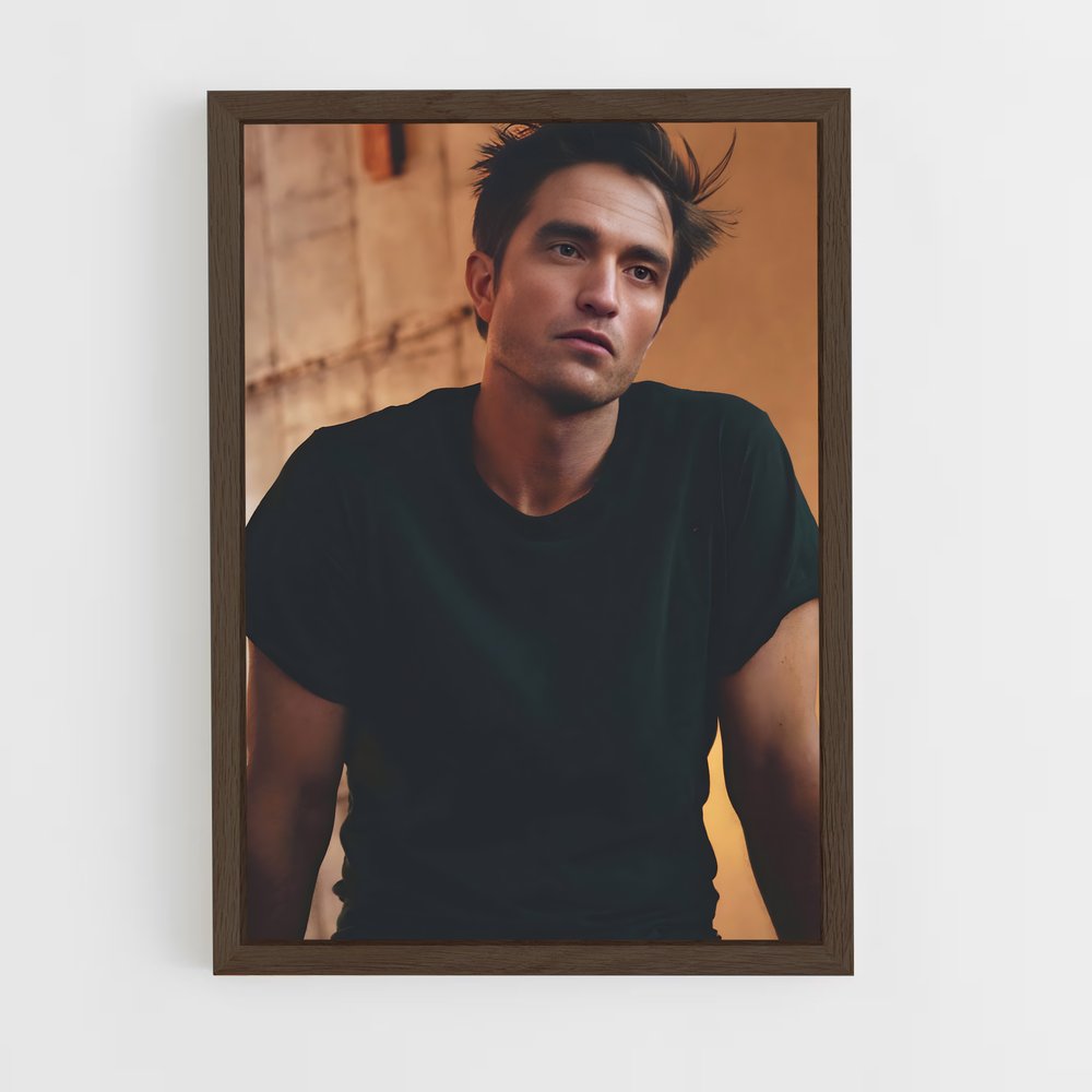 ap-robert pattinson-5 cadre Bois foncé