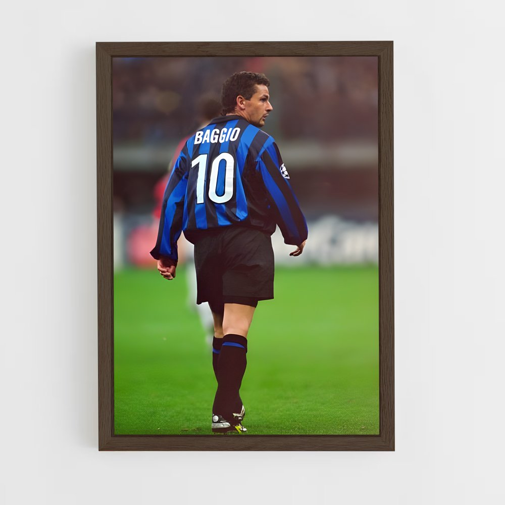 ap-roberto baggio-13 cadre Bois foncé