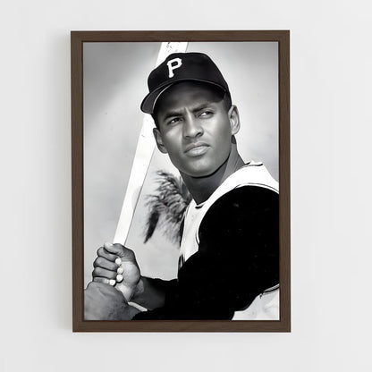 ap-roberto clemente-1 cadre Bois foncé