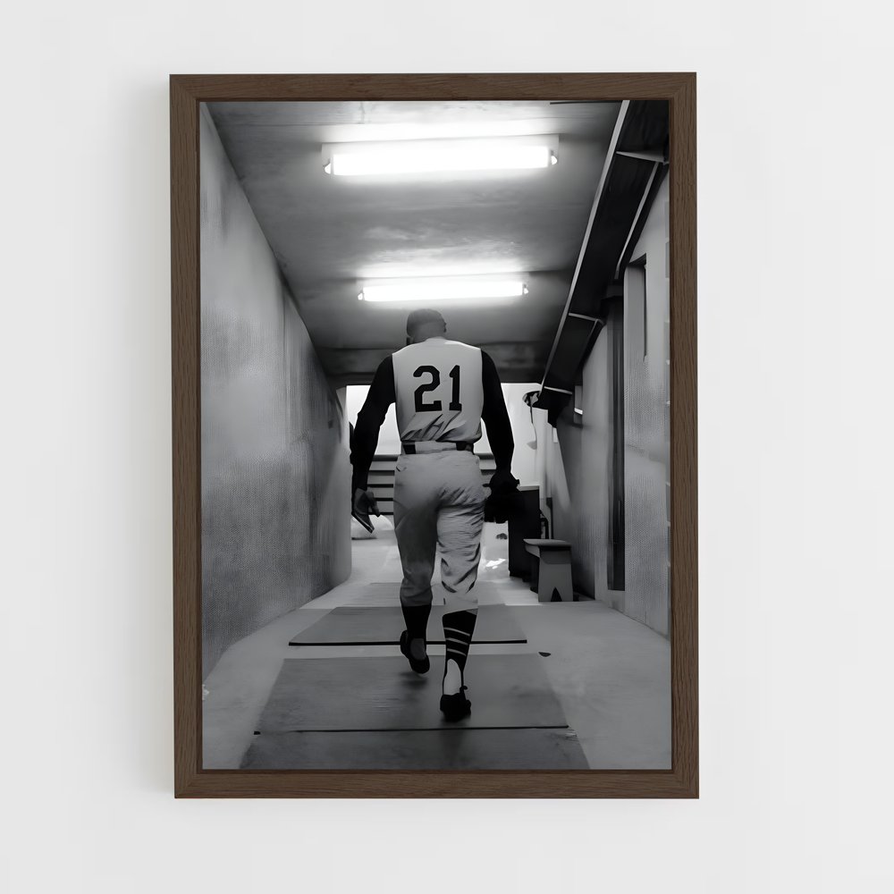 ap-roberto clemente-8 cadre Bois foncé