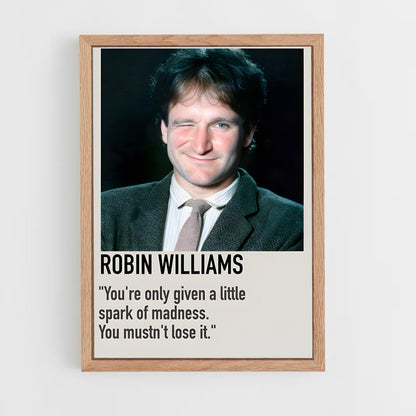 ap-robin williams-4 cadre Bois clair