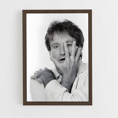 ap-robin williams-7 cadre Bois foncé