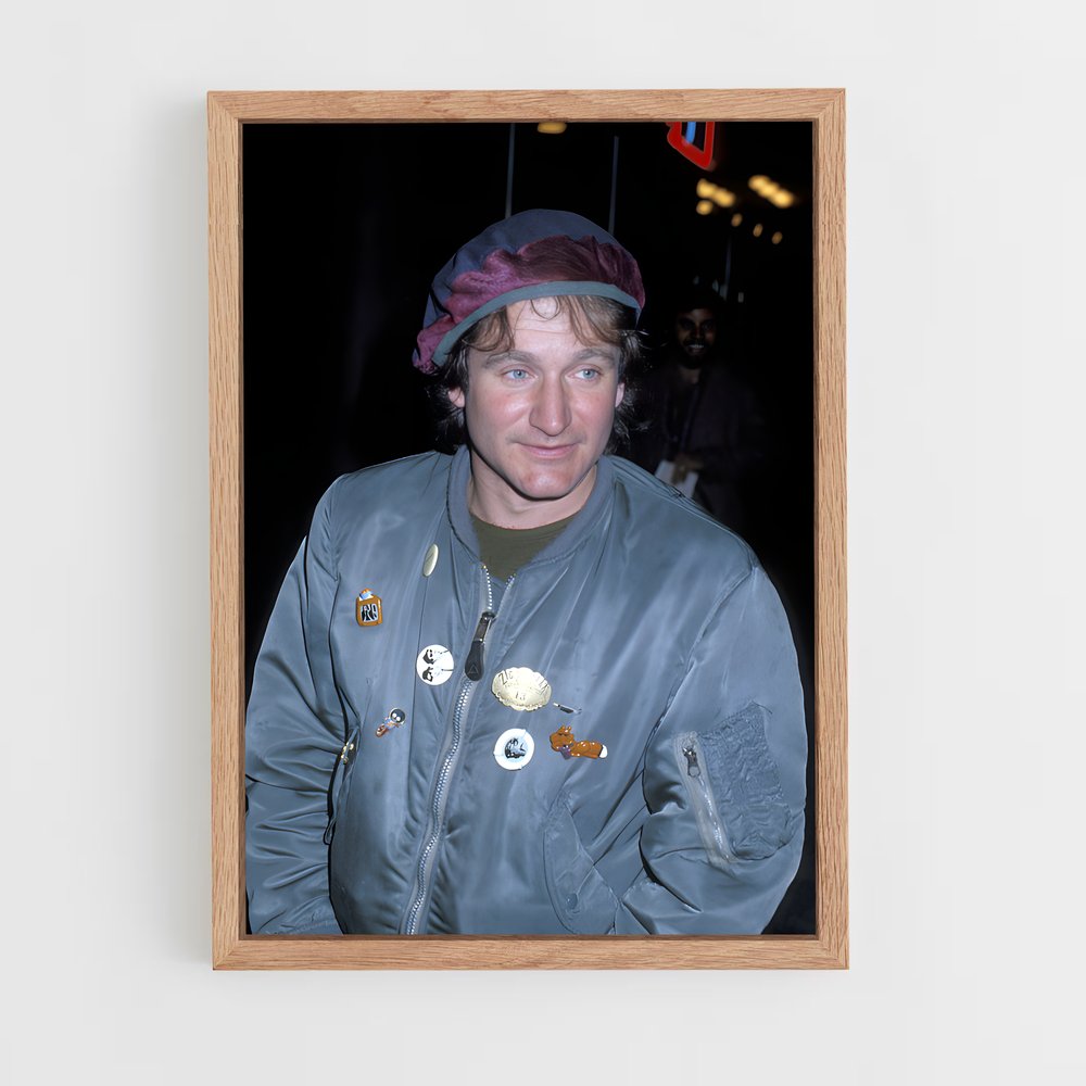 ap-robin williams-8 cadre Bois clair