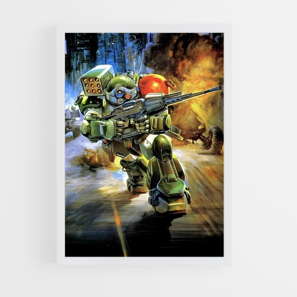 ap-robot soldier-2 cadre Blanc
