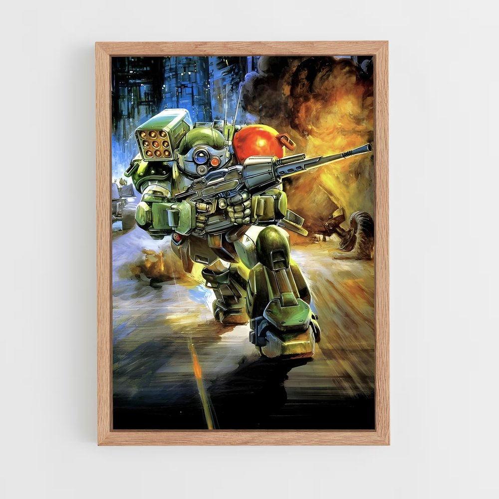 ap-robot soldier-2 cadre Bois clair