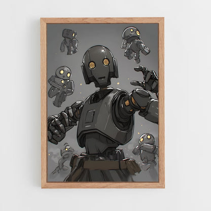 ap-robot soldier-4 cadre Bois clair