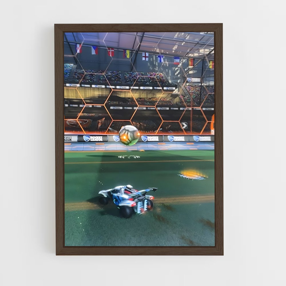 ap-rocket league-1 cadre Bois foncé