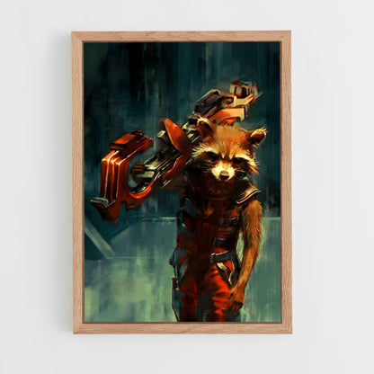 ap-rocket raccoon-1 cadre Bois clair