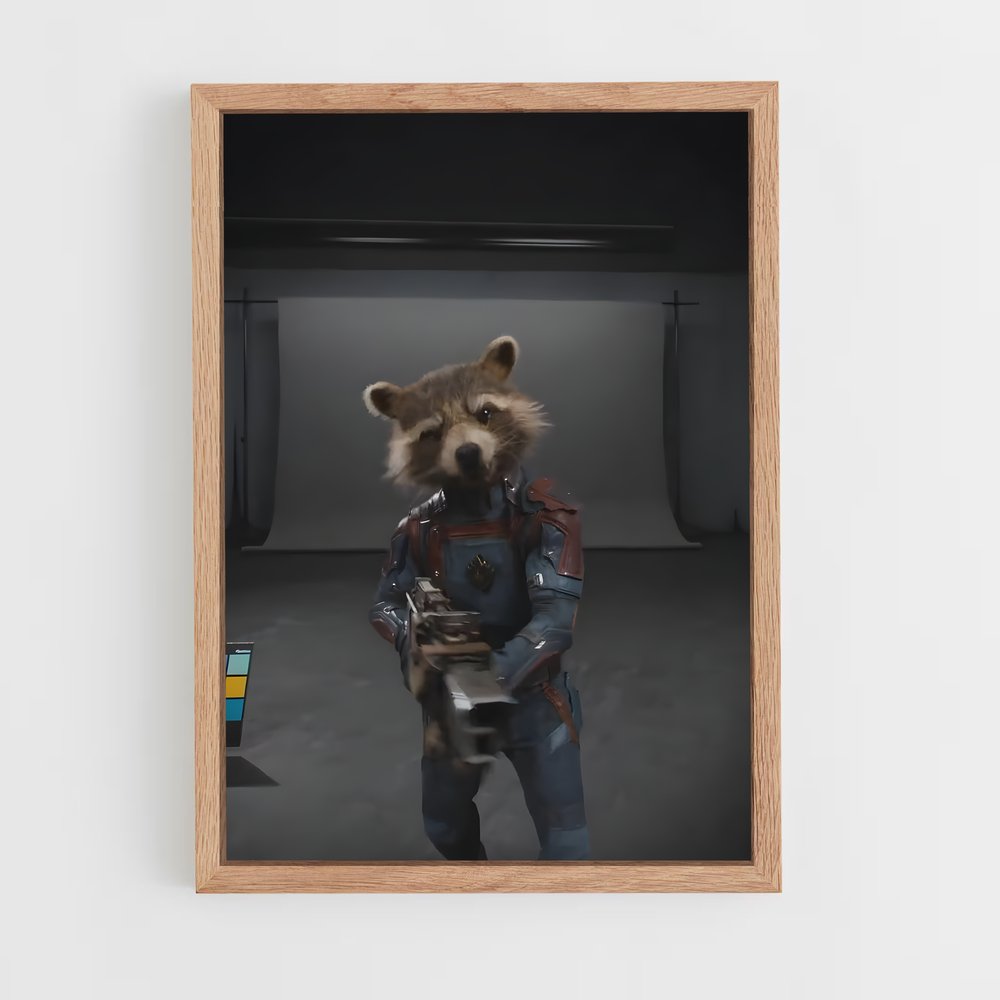ap-rocket raccoon-6 cadre Bois clair