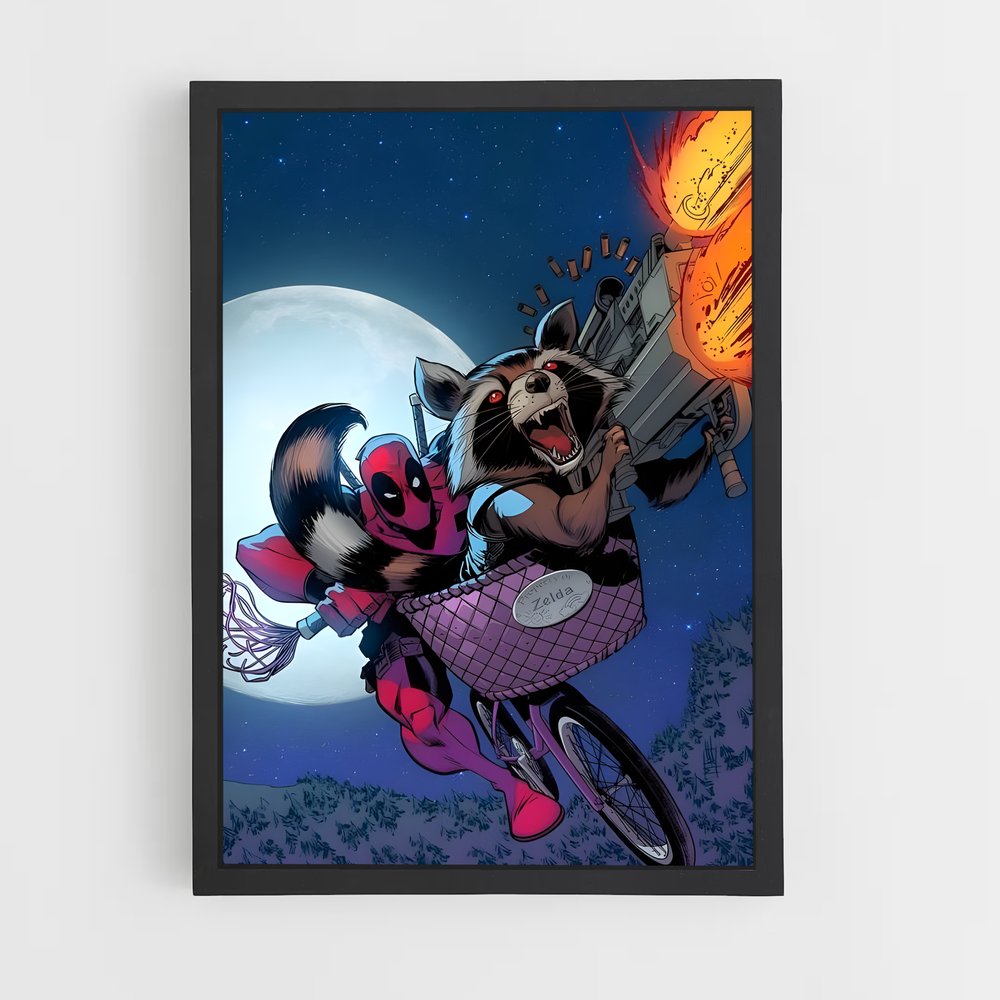 ap-rocket raccoon-8 cadre Noir