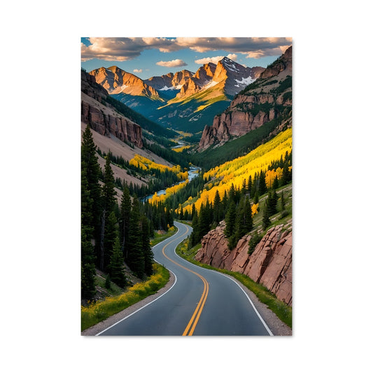 Poster Route Vers les Sommets