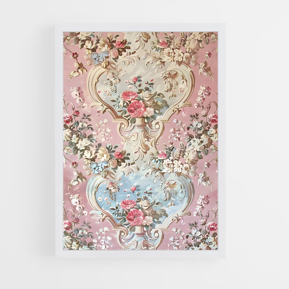 ap-rococo patterns-1 cadre Blanc