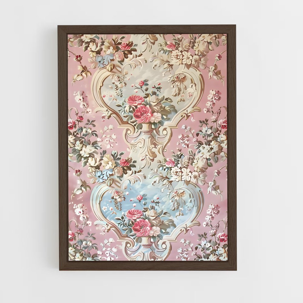ap-rococo patterns-1 cadre Bois foncé