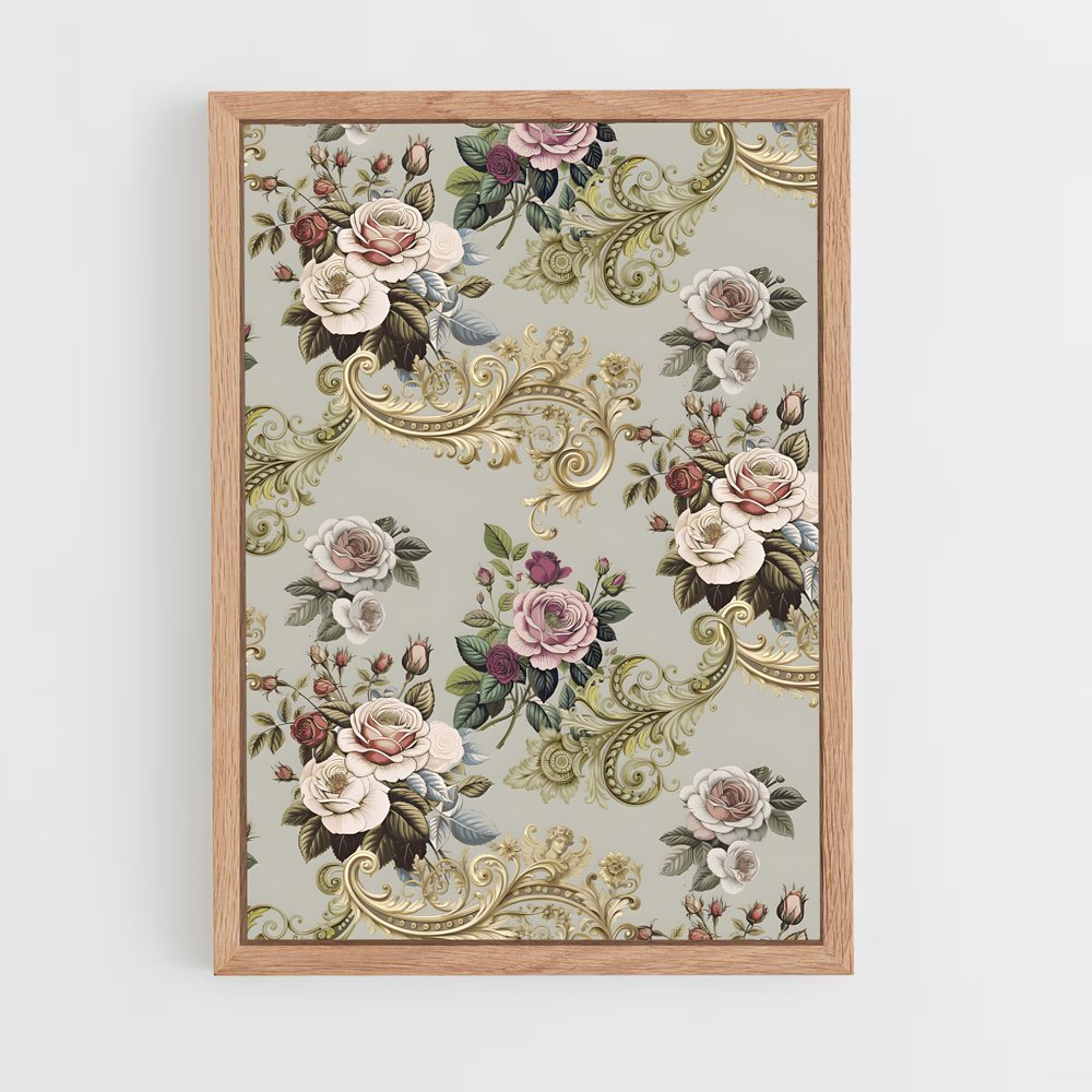 ap-rococo patterns-3 cadre Bois clair