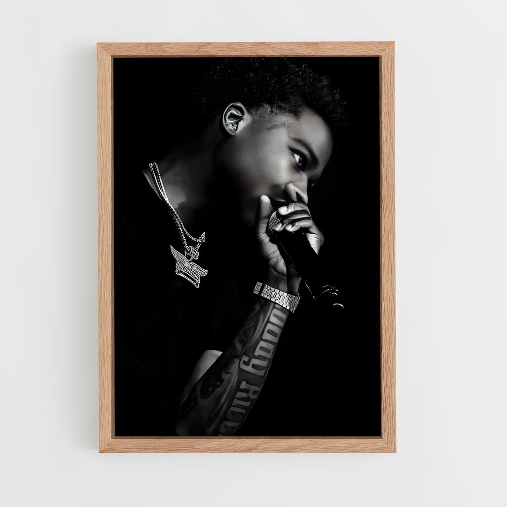 ap-roddy ricch-5 cadre Bois clair